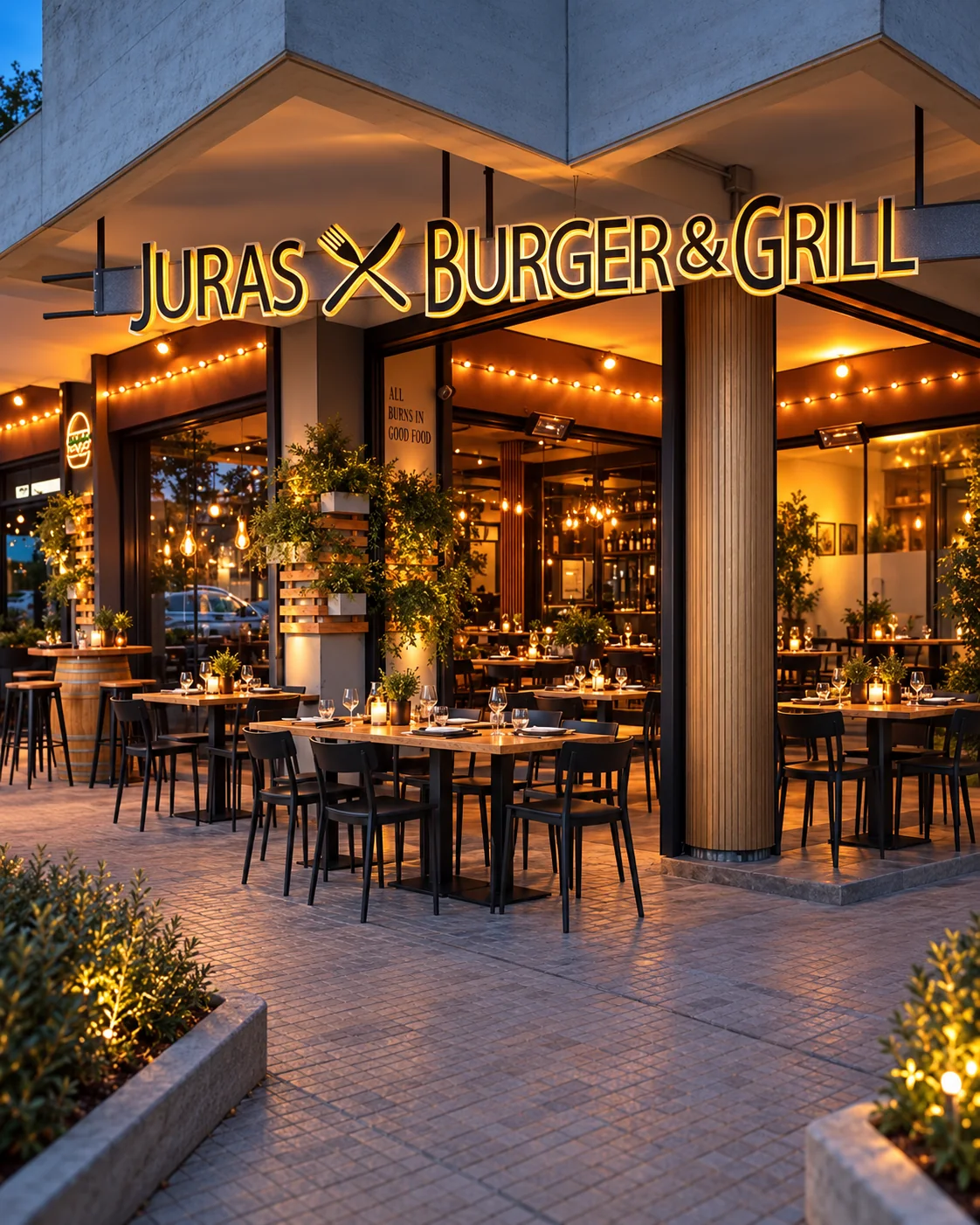 Esterno di Juras Burger & Grill a Lecce